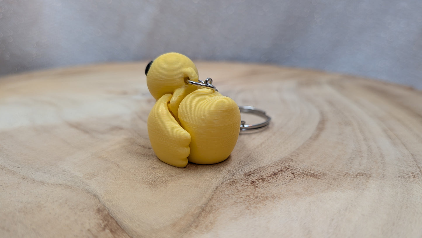 Sleutelhanger Eend geel