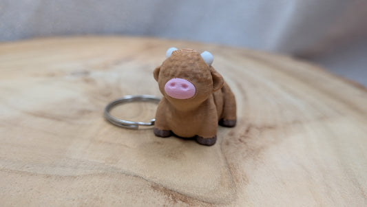 Sleutelhanger highland cow
