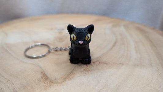 Sleutelhanger Zwarte kat